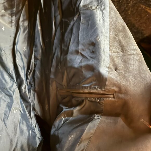 $2298 JOHN VARVATOS Brown "Cutaway" Leather Jacket sz48 - Picture 12 of 13